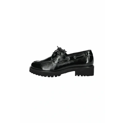 Afbeelding van Paul Green Sportieve veterschoenen Knautschlack black, Dames, Maat: 36, black Leer