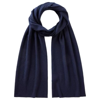 Afbeelding van United Colors of Benetton Plain WITH Edges Sjaal, Dames, Maat: One Size, Dark blue
