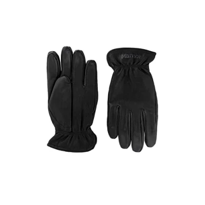 Afbeelding van Marmot Basic Work Glove, gevoerde leren handschoenen, robuuste werkhandschoenen, met sneldrogende binnenvoering, zwart, XL