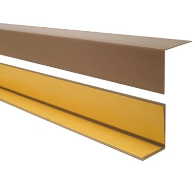Afbeelding van Quest Pvc hoekprofiel, kunststof, zelfklevend, randbescherming, hoeklijst, 15 x mm, 150 cm, bruin
