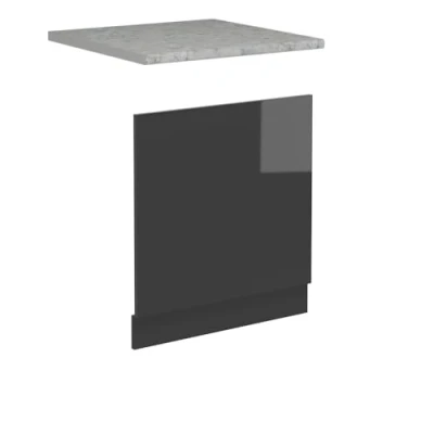Afbeelding van Vicco Voorpaneel vaatwasser R Line, Antraciet Hoogglans/Antraciet, 60 cm , WB Marmer