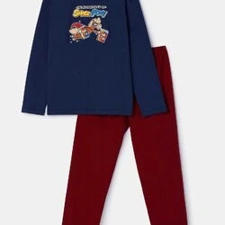 Afbeelding van Woody Jongens/Heren Pyjama Donkerblauw Pony M