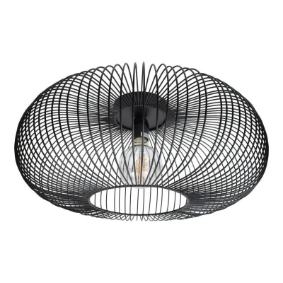 Afbeelding van Urban Interiors Meya plafondlamp XL Metaal Zwart Ø50