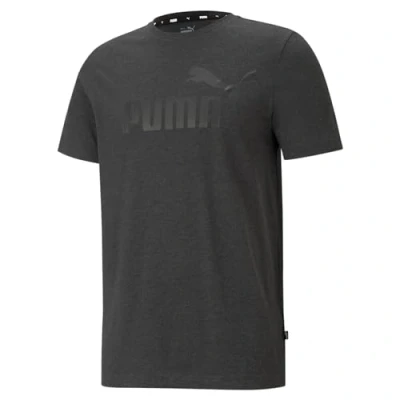Afbeelding van Puma ESS Essentials heather RUN Tshirt print, Heren, Maat: Large, Dark gray