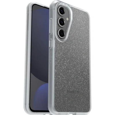 Afbeelding van OtterBox Sleek Series Hoes voor Samsung Galaxy S24 FE, schokbestendig, valbestendig, ultradun, beschermende, getest volgens militaire standaard, Stardust/Transparant, Zonder Verpakking