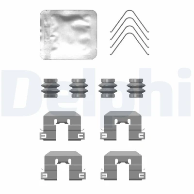 Afbeelding van Delphi Diesel Rem montageset LX0764