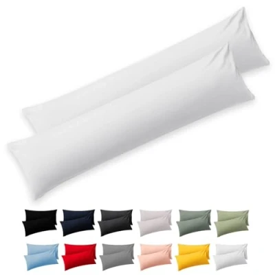 Afbeelding van Blumtal Kussenslopen 2 pack 40 x 145 cm Wit Superzacht Premium Jersey Kussensloop