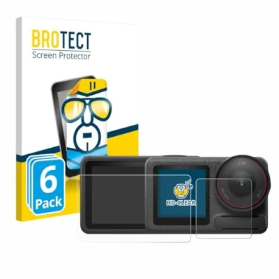 Afbeelding van BROTECT (6 Stuks) Schermbeschermer voor DJI Osmo Action 5 Pro Screen Protector Transparant