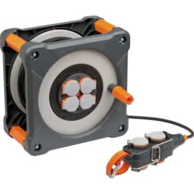 Afbeelding van Brennenstuhl professionalline cube kabelhaspel met powerblock ip44 50 5m h07rn f 3g1 5 9211550100