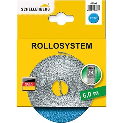Afbeelding van Schellenberg 46009 Rolluikband Mini 14 mm, 6 m, lichtblauw