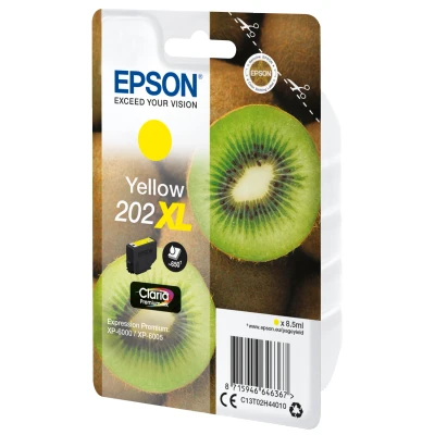 Afbeelding van Epson 202XL (C13T02H44010) Inktcartridge Geel Hoge capaciteit