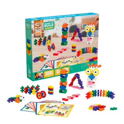 Afbeelding van Plus Learn To Build Activity Set Constructiespeelgoed Met Bouwstenen 130 Delige Bouwset Bouwspeelgoed Vanaf 2 Jaar