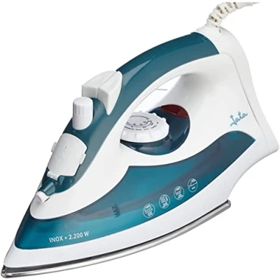 Afbeelding van Jata PL120 Stoomstrijkijzer met roestvrijstalen zool, afneembare anti kalknaald, verticale en verstelbare stoomstoot max. 60 g/min, temperatuurregelaar