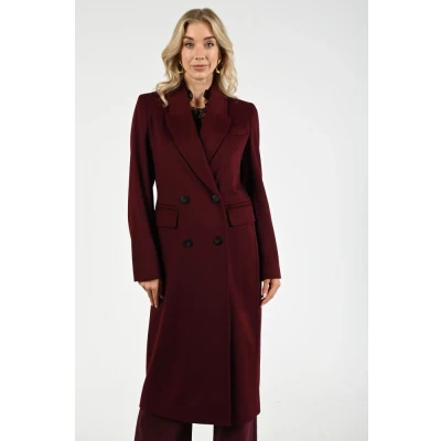 Afbeelding van Beaumont Tiffany Long Coat Jassen Dames Winterjas Bordeaux Maat 36