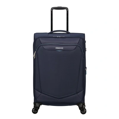 Afbeelding van American Tourister Summerride Spinner M Exp navy Zachte koffer