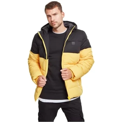 Afbeelding van Urban Classics Winterjas, Heren, Maat: Small, Chromeyellow/blk