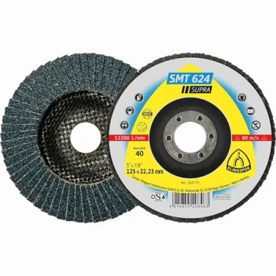 Afbeelding van KLINGSPOR 322775 slijpmopschijf SMT 624, 125X22,23 mm, 10 st. Korrel: 80, gebogen