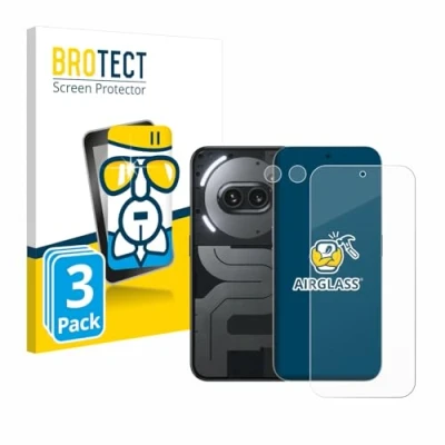 Afbeelding van BROTECT Screenprotector voor Nothing Phone (2a) Plus (Voor+Camera) Folie Beschermfolie Beschermglas transparant (3 Stuks)
