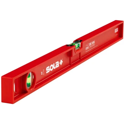Afbeelding van SOLA Kunststof waterpas PF50 50cm 2 libellen 1,00mm/m rood 01412701