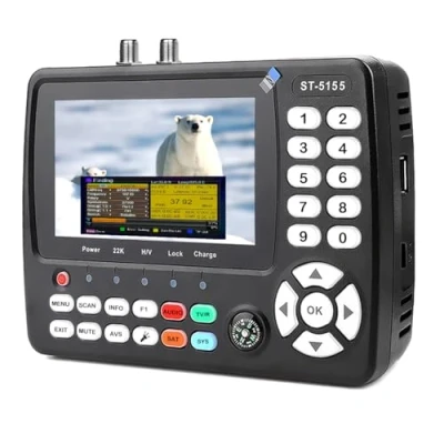 Afbeelding van ST 5155 satellietzoeker DVB S2/S/T2/T/C, satellietvinder (10 bit) H.264/265/HEVC met afbeelding, satellietherkenning unicable/scr/dcss