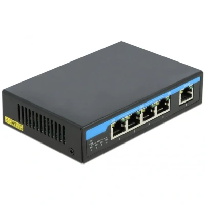 Afbeelding van 4 poorts PoE switch Delock