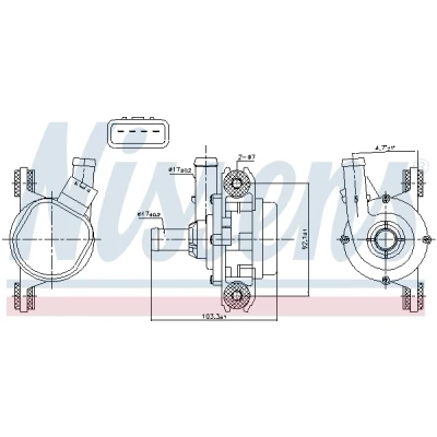 Afbeelding van Nissens Waterpomp, omvormer 831385