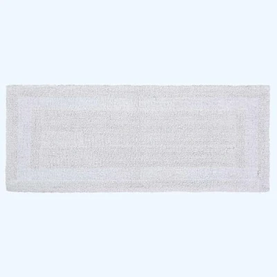 Afbeelding van Homescapes badloper wit 40x100 cm gemaakt van 100% katoen