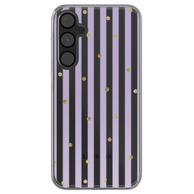 Afbeelding van imoshion hoesje Geschikt voor Samsung Galaxy A55 Design Sparkle Lines Lavender