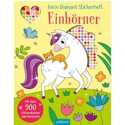 Afbeelding van Mein Diamant Stickerheft Einhörner: Mit über 900 Glitzersteinen