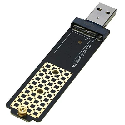 Afbeelding van M.2 naar USB adapter, RIITOP M2 SSD 3.0 kaartlezer compatibel met zowel NVMe (PCI e) als B+M Key (SATA)