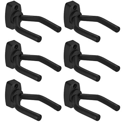Afbeelding van Newaner Gitaarhaak, gitaarstandaard, wandhouder voor akoestische gitaar, klassieke elektrische bas, ukelele (6 stuks)