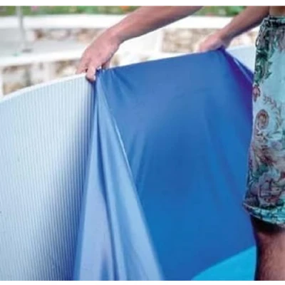 Afbeelding van Gre SP3550F Liner voor ronde zwembaden, overlapsysteem, blauw, afmetingen 350 x 120 cm