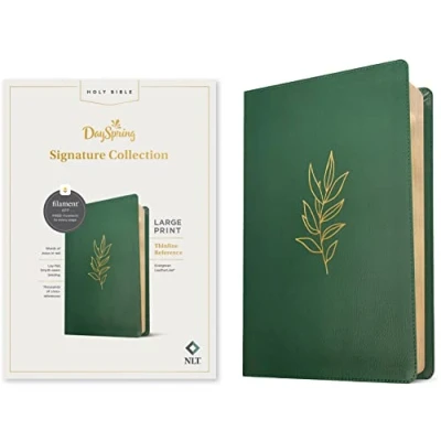 Afbeelding van NLT Large Print Thinline Reference Bible, Filament Edition: Dayspring Signature Collection