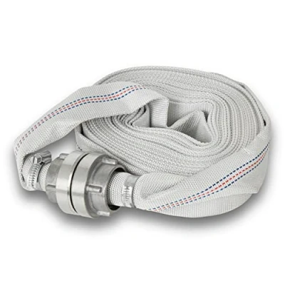 Afbeelding van EBERTH 1&quot; Brandslang platte slang met Storz koppeling, slanglengte 10m, diameter 1 inch (25mm), textielslang, industriële slang, waterslang, pompslang, tuinslang, 25 D