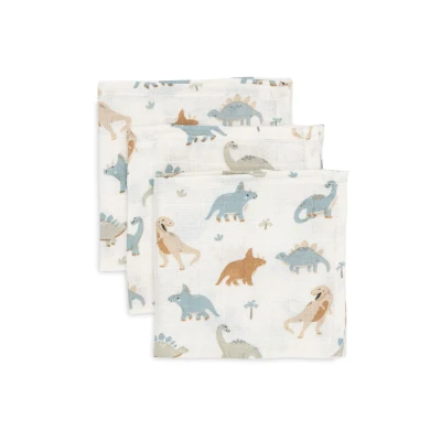 Afbeelding van Jollein 537 848 67100 spuugdoekjes, mousseline, verpakking van 3 stuks, roarsome (31 x 31 cm)