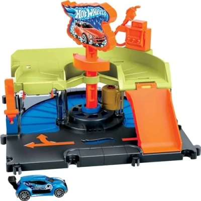Afbeelding van Hw City Car Wash Speed Clean Playset