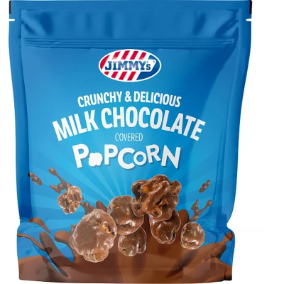 Afbeelding van 12x Jimmy&#039;s Popcorn Melk Chocolade 120 gr
