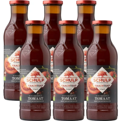 Afbeelding van Schulp Tomatensap Puur Krachtsap Biologisch 6 x 0,75 liter