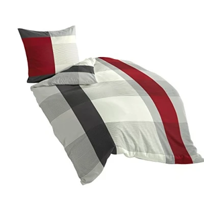 Afbeelding van Bierbaum Beddengoed 4643 14, Mako Satijn, 135X200 cm, Grijs