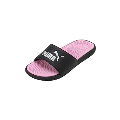 Afbeelding van PUMA Cool Cat 2.0 WNS Slide Sandaal voor dames, Zwart Wit Lichtroze, 37 EU