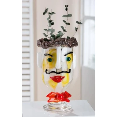 Afbeelding van Casablanca by Gilde Tafelvaas Glasart Designvase &quot;Alfredo&quot; aus Glas (1 stuk)