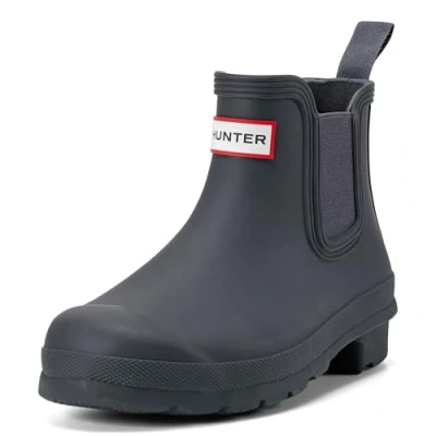 Afbeelding van HUNTER Originele Chelsea rubberlaarzen voor dames, Donkerblauw, 40/41 EU