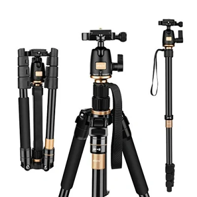 Afbeelding van AFAITH Professional Stativ Tragbare Magnesium Aluminiumlegierung Monopod &amp; Kugelkopf für SLR Kamera Canon Nikon Pentax Sony Tripod Q 555 AF001