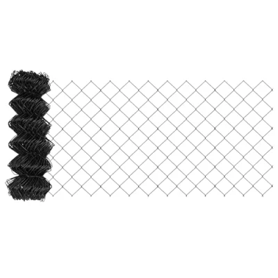Afbeelding van vidaXL Ketting link hek grijs 0.6x25 m staal