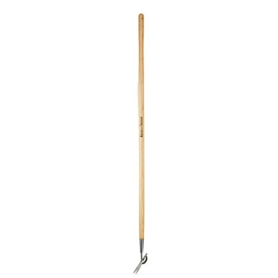 Afbeelding van Kent &amp; Stowe Lange steel wortelsteker onkruidsteker van stevig roestvrij staal, onkruidverwijderaar met essenhout, lengte: 160 cm