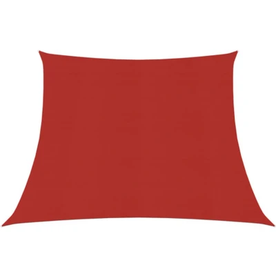 Afbeelding van vidaXL Zonnezeil 160 g/m² 4/5x3 m HDPE rood