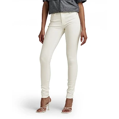Afbeelding van G Star Raw dames Jeans 3301 High Skinny Jeans,Wit (White Gd D05175 c258 g006),24W / 32L