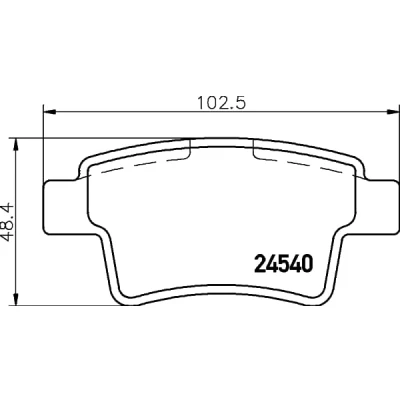 Afbeelding van Remblokkenset, schijfrem HELLA PAGID 8DB 355 013 361