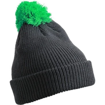 Afbeelding van Myrtle Beach Unisex Pompom Muts (Donkergrijs)
