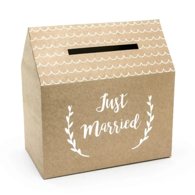 Afbeelding van Just Married Enveloppen Doos 30x30x16.5 cm